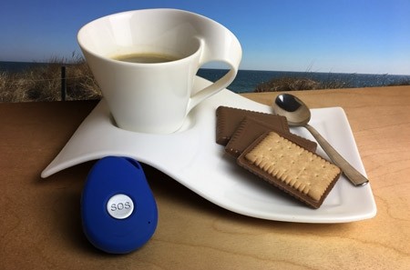 te207s-kaffee Personentracker TE207S mit Ladestation