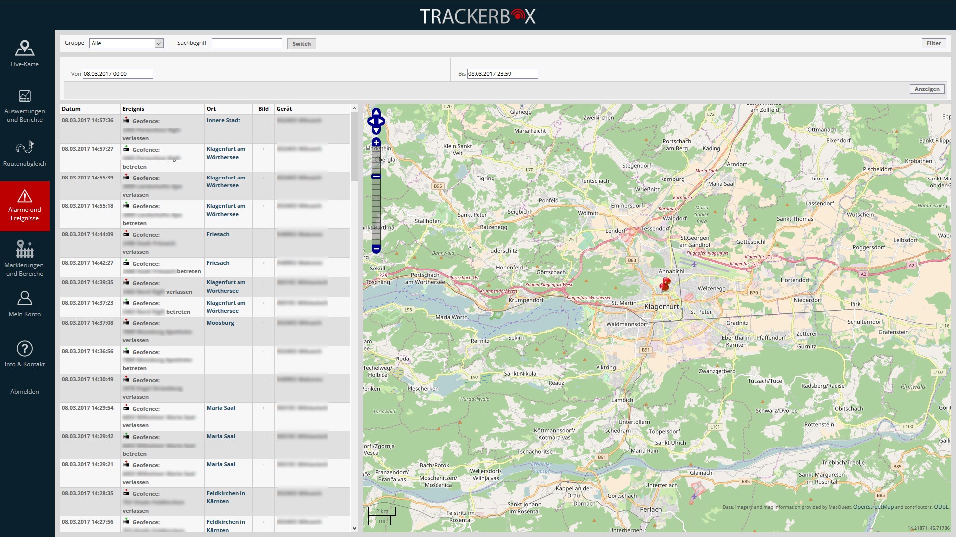 GPS Online-Ortungsportal: IoT Solution Online