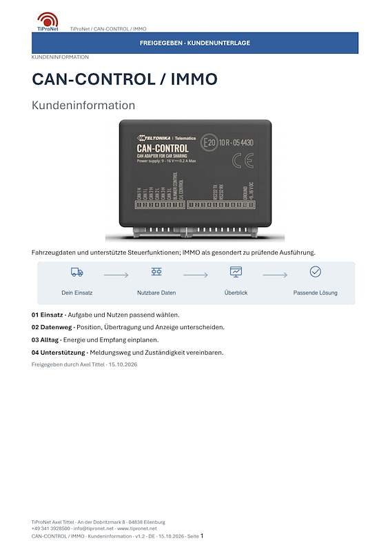 PDF-Cover: CAN-CONTROL-IMMO – Kundeninformation – Modern – DE – V1.2