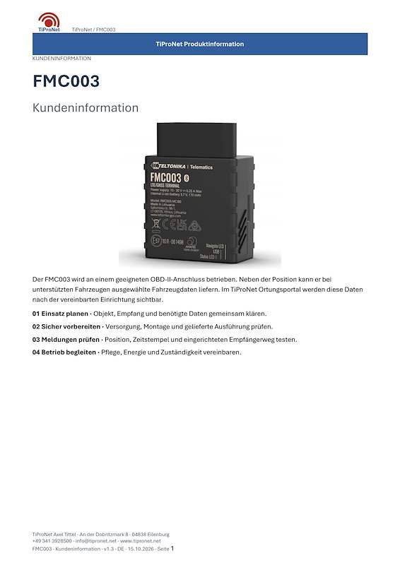 PDF-Cover: FMC003 – Kundeninformation – Modern – DE – V1.3