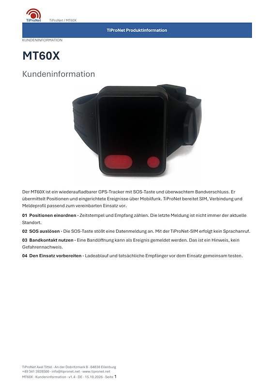 PDF-Cover: MT60X – Kundeninformation – Modern – DE – V1.4