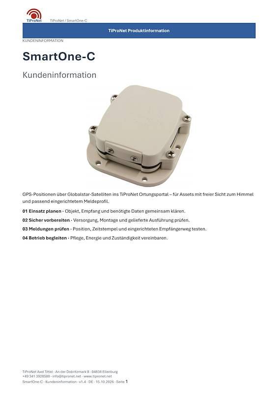 PDF-Cover: SmartOne-C – Kundeninformation – Modern – DE – V1.4