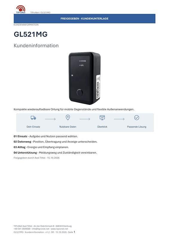 PDF-Cover: GL521MG – Kundeninformation – Modern – DE – V1.2